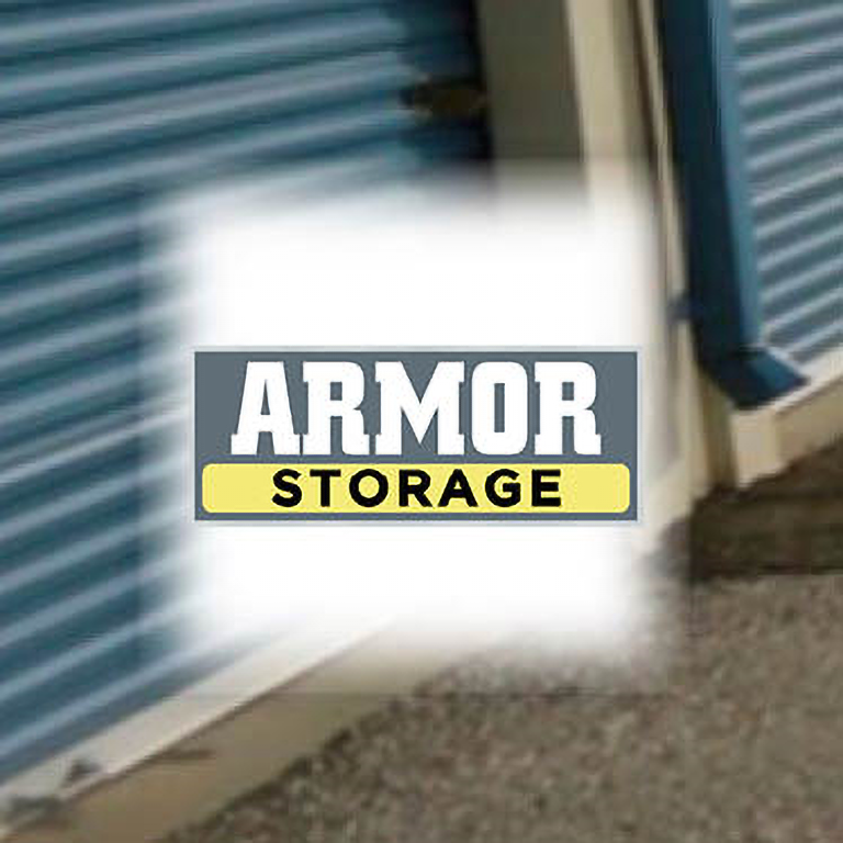 Armor Storage logo on unit door